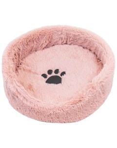 Лежак для животных LISA круглый с подушкой пыльная роза 60х60х18 см Zoo-m