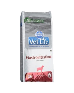 Сухой корм для собак Vet Life Gastrointestinal при заболеваниях ЖКТ курица 12кг Farmina