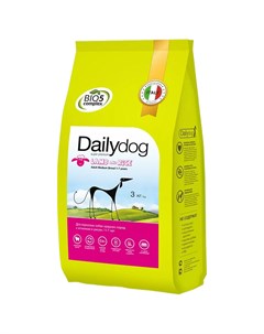 Сухой корм для собак Adult Medium Breed для средних пород ягненок и рис 3кг Dailydog