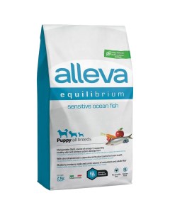 Сухой корм для щенков Equilibrium Sensitive Puppy рыба 2кг Alleva