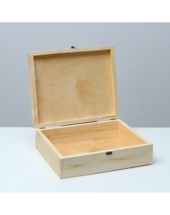 Подарочный ящик 35 29 11 см деревянный крышка фанера 4 мм фурнитура Дарим красиво