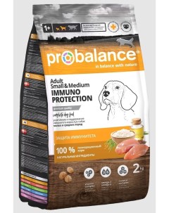 Корм сухой для взрослых собак малых и средних пород 2 кг Probalance