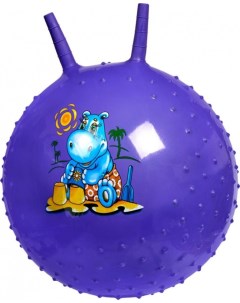 Детский массажный гимнастический мяч фиолетовый Bradex
