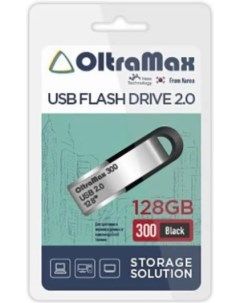 Накопитель USB 2 0 128GB OM 128GB 300 Black 300 чёрный Oltramax