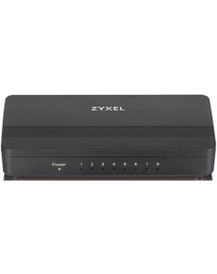 Коммутатор неуправляемый GS 108SV2 EU0101F 8 портов Gigabit Ethernet с приоритетными портами Zyxel