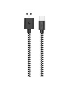 Кабель USB Type C Pero DC 04 Type C 3А 2м Silver black PRDC 04TC2MSB DC 04 Type C 3А 2м Silver black Péro