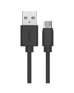 Кабель для сотового телефона mini micro USB Pero DC 03 micro USB 2А 1м черный PRDC 03MU1MB DC 03 mic Péro