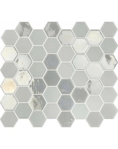 Стеклянная мозаика Sixties White 6 29 8х33 см Togama