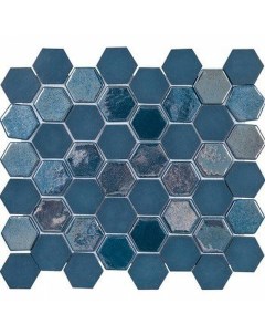 Стеклянная мозаика Sixties Blue 6 29 8х33 см Togama