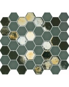 Стеклянная мозаика Sixties Khaki 6 29 8х33 см Togama