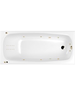 Акриловая ванна Layla Slim 170x75 0122 170075 100 SMARTNANO GL с гидромассажем Whitecross