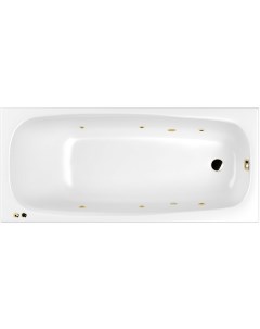 Акриловая ванна Layla Slim 180x80 0122 180080 100 SOFT GL с гидромассажем Whitecross