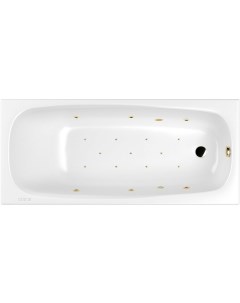 Акриловая ванна Layla Slim 170x75 0122 170075 100 RELAX GL с гидромассажем Whitecross