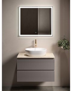 Мебель для ванной Snob R 80 подвесная столешница kreman Doha Soft с отверстием под смеситель Sancos