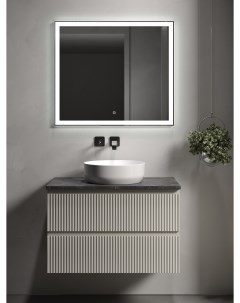 Мебель для ванной Snob R 80 подвесная столешница black sky Beige Soft без отверстия под смеситель Sancos