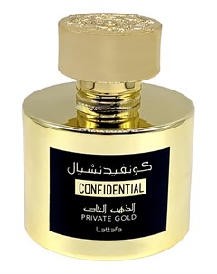 Confidential Private Gold парфюмерная вода 8мл Lattafa