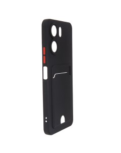 Чехол для Xiaomi Redmi 13C Poco C65 Pocket Matte Silicone с карманом Black NPM75318 Neypo