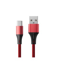 Аксессуар USB Type C 1m Red Black AC30 F100M Accesstyle