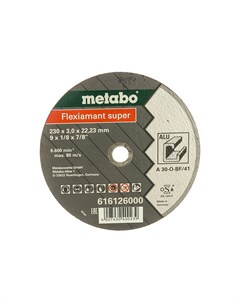 Диск Круг обдирочный Flexiamant S 230x3mm 616126000 Metabo