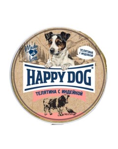 Корм для собак Natur Line Телятина с индейкой паштет ламистер 125г Happy dog
