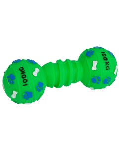 Игрушка Гантель для собак 16 см Зеленый Каскад