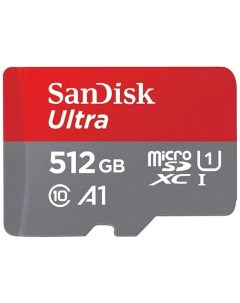 Карта памяти Micro SecureDigital 512Gb Ultra microSDXC class 10 UHS 1 SDSQUNR 512G GN3MN Sandisk