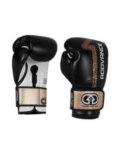 Боксерские перчатки Addvance Gel Black White Gold 14 OZ Flamma