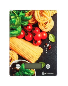 Весы кухонные электронные стекло Итальянская кухня платформа точность 1 г до 5 кг LCD дисплей ВА 014 Василиса