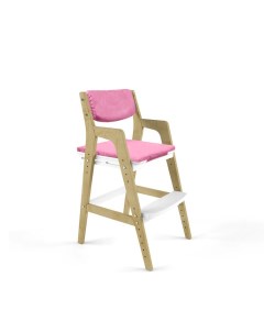 Детский растущий стул Вуди Комбо Белый с чехлом Барби Робин wood