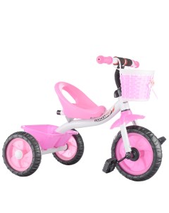 Велосипед XEL 578 1 3 х колесный бело розовый Rocket