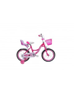Велосипед детский 2024 14 GIRL DOLL рост 14 98 106 см розовый Heam