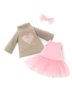 Набор одежды для мягких игрушек L101 Розовое сердце 25 4 16 Orange toys