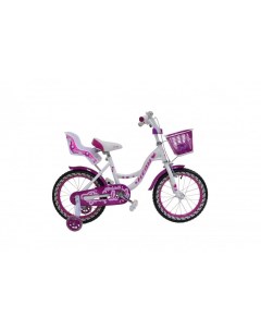 Велосипед детский 2024 18 GIRL DOLL рост 18 110 127 см бело вишнёвый Heam