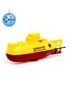 Подводная лодка радиоуправляемая Гроза морей свет цвет жёлтый Nobrand