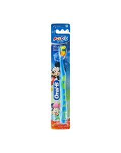 Зубная щетка Kids Mickey Mouse Микки Маус от 2 до 4 лет мягкая синяя Oral-b