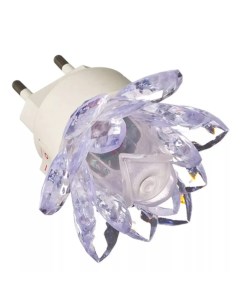 Светодиодный ночник светильник детский с включателем в розетку Лилия цветок 220 В Nobrand