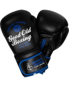 Боксерские перчатки GOB Black Blue 14 oz Hardcore training