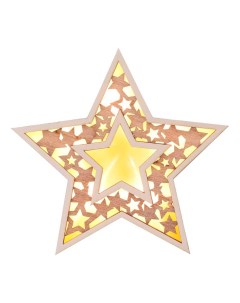 Светильник Звезда LED светло коричневая Homeclub