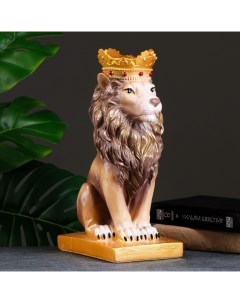 Копилка Лев с короной цветной 19х14х35см Хорошие сувениры