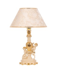 Настольная лампа Путти Айвори с абажуром 38 Каледония Айвори Bogacho
