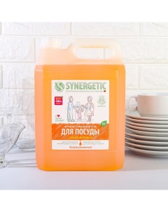 Средство для мытья посуды Апельсин с антибактериальным эффектом 5 л Synergetic