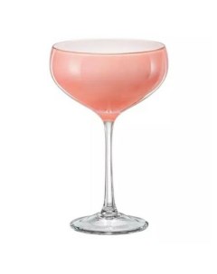 Бокалы для мартини Пралине розовые 180 мл 4 шт Crystalex