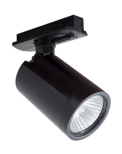 Трековый светильник под лампу GU10 однофазный TR10 черный GU10 Maple lamp