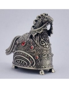 Колокольчик сувенирный Конь Огонь бронза 4 5 см Василиса прекрасная