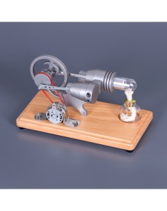 Статуэтка настольный двигатель Стирлинга светлое дерево Motionlamps