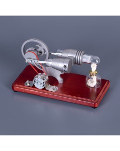 Статуэтка настольный двигатель Стирлинга красное дерево Motionlamps