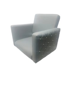 Парикмахерское кресло Статус серый 65х50х57 Мебель бьюти