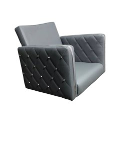 Парикмахерское кресло Платинум II серый 65х50х57 Мебель бьюти