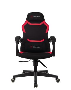 Кресло игровое Master BR черный с красными вставками Zombie