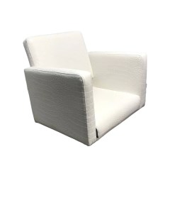 Парикмахерское кресло Кубик LUX белый 65х50х57 Мебель бьюти